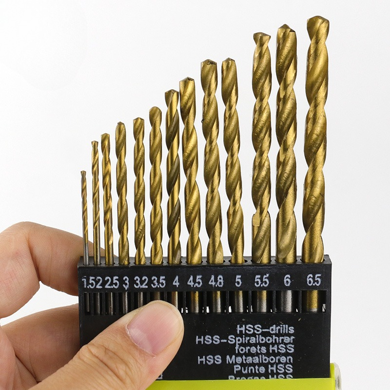 Home Improvement Center - 13-teiliges Hochgeschwindigkeits-Stahlbohrer-Set mit Schnellwechselsystem für Glas,