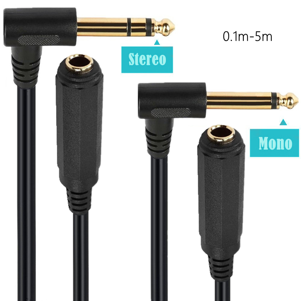 Home Improvement Videos - Zweikanaliges Gitarren-Verlängerungskabel Mono 6,35 TRS-Stecker auf
