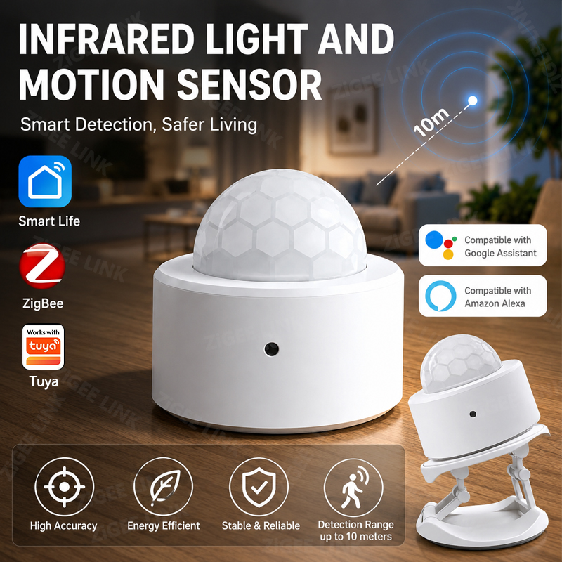Home Improvement Hardware - ZigBee 3.0 PIR-Bewegungssensor, kabelloser Smart-Home-Sicherheitsalarm, funktioniert