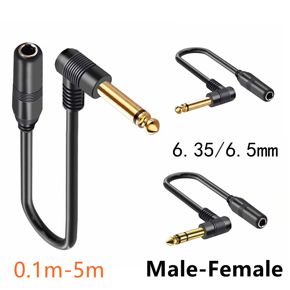 Home Improvement Videos - Zweikanaliges Gitarren-Verlängerungskabel Mono 6,35 TRS-Stecker auf