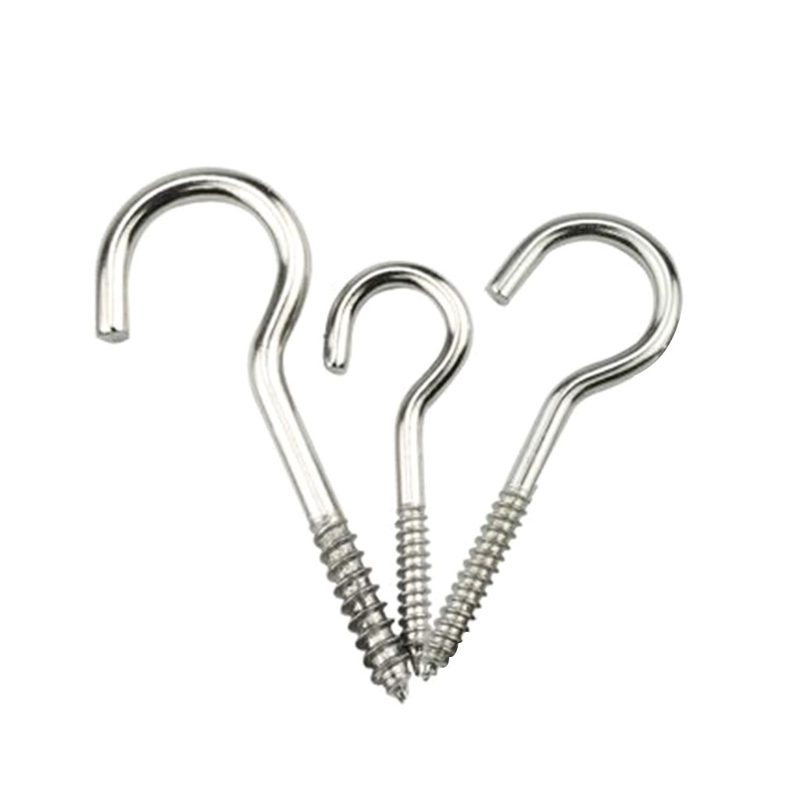 Deck Screw Stainless - 20 Stück Edelstahl-Ösenschrauben, Haken, selbstschneidende Deckenhaken