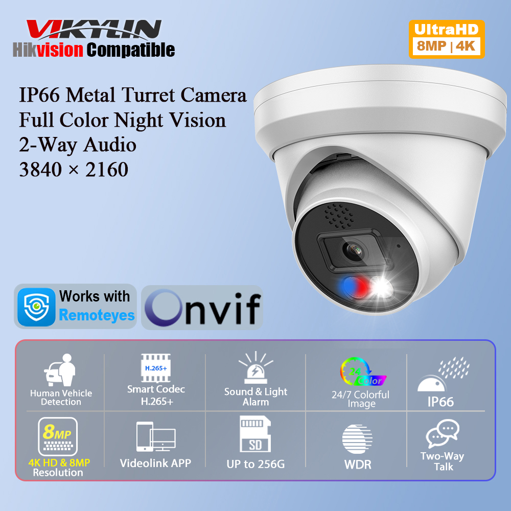 Vikylin 4K 8MP Alarm-Farb-IP-K – Home Improvement Videos Bewertung und Preis