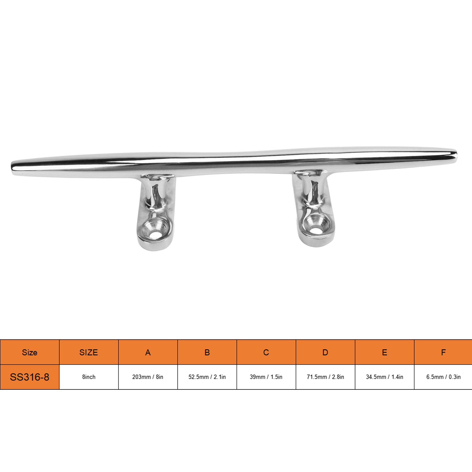 Schwerlast-Bootsklampe mit off – Deck Screw Stainless Bewertung und Preis