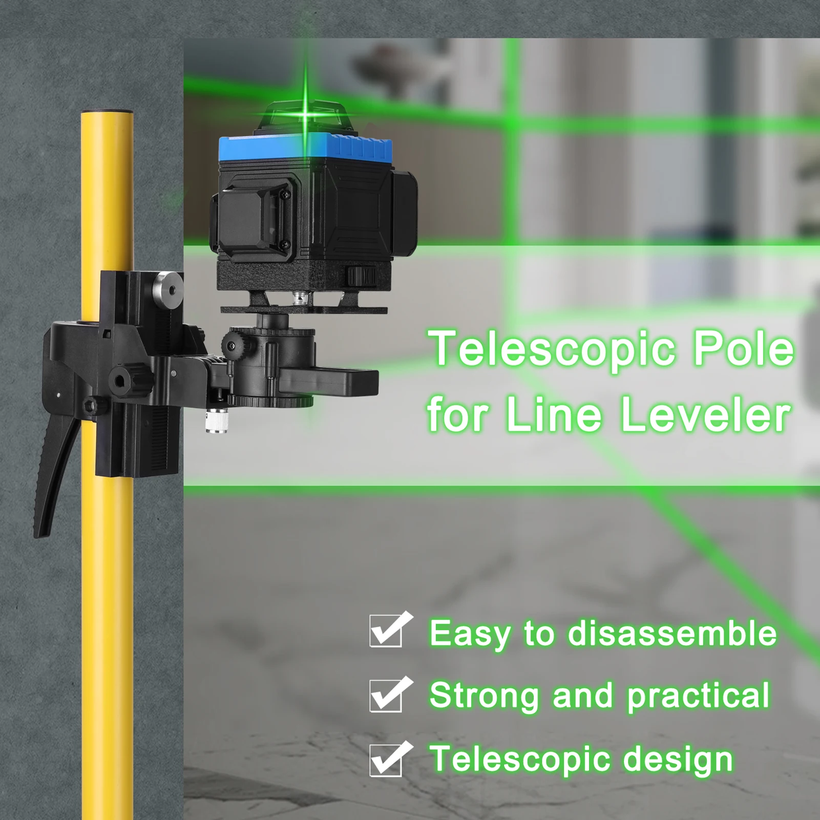 Max. 4,2 m höhenverstellbare S – Level Laser Line Bewertung und Preis