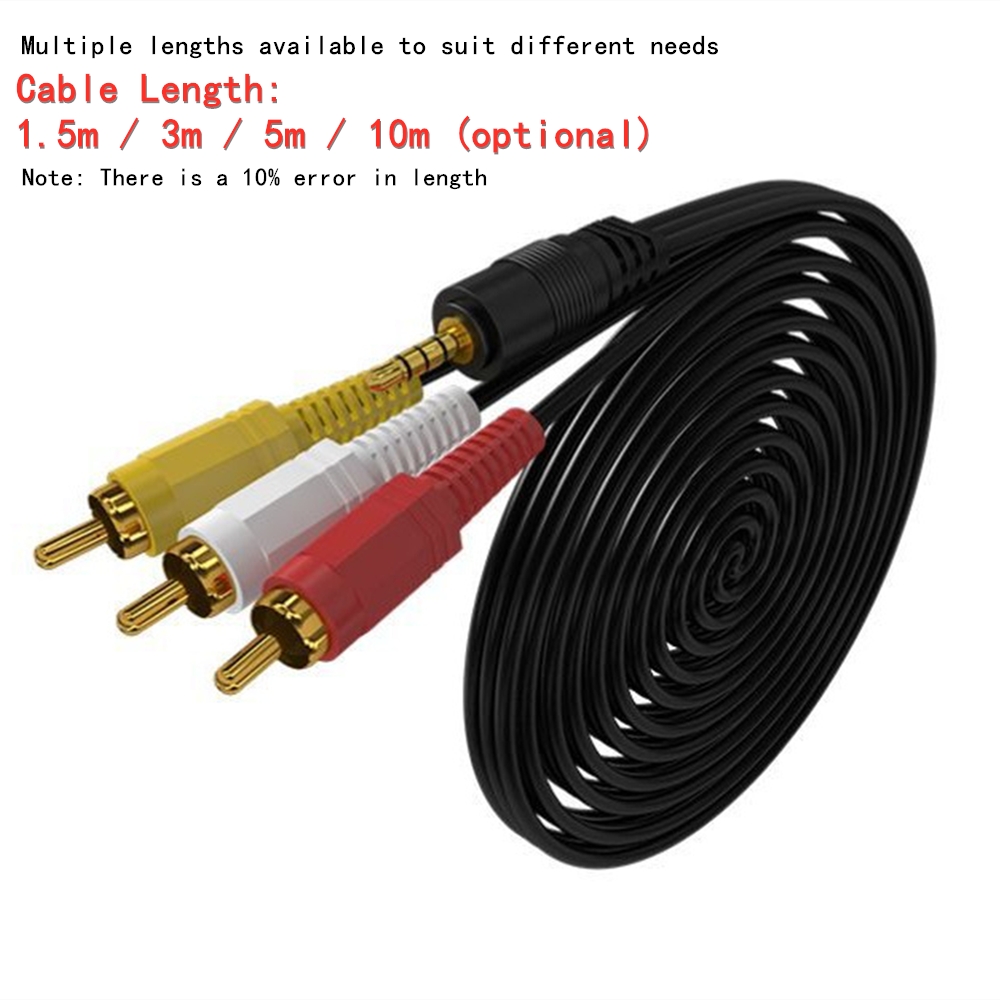 3,5 mm auf 3 Cinch-Audio-Video – Home Improvement Videos Bewertung und Preis