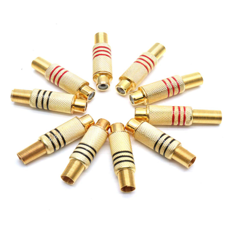4 Stück RCA-Stecker Vergoldet  – Home Improvement Videos Bewertung und Preis